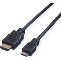 VALUE HDMI High Speed mit Ethernet, HDMI ST - Mini HDMI ST 1,2m