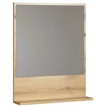 VCM Purebliss Bad Spiegel 60cm Mit Ablage Eiche Dekor.