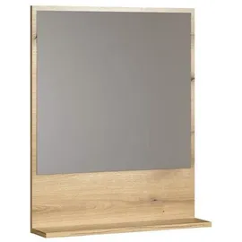VCM Purebliss Bad Spiegel 60cm Mit Ablage Eiche Dekor.