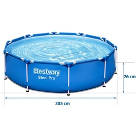 BESTWAY Steel Pro Frame Pool 305 x 76 cm