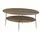 JV Möbel Eleganter Brauner Couchtisch Holz 59 x 47 cm