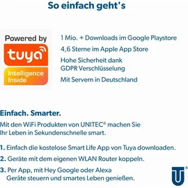 Unitec LED-Lampe 60W E27 dimmbar warmweiß