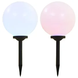 vidaXL Solarleuchte Kunststoff 20 cm 3 Stück weiß
