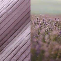 Muster Teddy-Cord Lavendellila