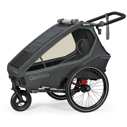 Qeridoo Fahrradkinderanhänger Qeridoo Fahrradanhänger Kidgoo 2 Modell 2023 grün