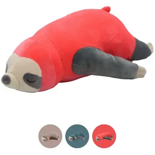 UNUS Faultier Mini Kissen Seitenschläferkissen Stillkissen Lagerungskissen für Kinder Dekoration extrem weich 30 cm Pink