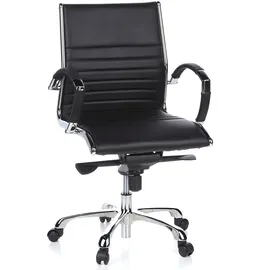 HJH Office PARMA 10 Leder Schwarz