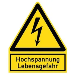PROTEC Warnzeichen Hochspannung PWZHS (200x244mm)
