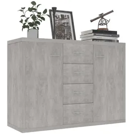 vidaXL Sideboard Betongrau 88x30x65 cm Holzwerkstoff