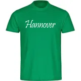 multifanshop Kinder T-Shirt - Hannover - Schriftzug - Druck weiß - Kind