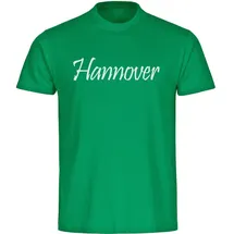 multifanshop Kinder T-Shirt - Hannover - Schriftzug - Druck weiß - Kind