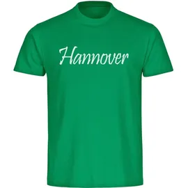 multifanshop Kinder T-Shirt - Hannover - Schriftzug - Druck weiß - Kind
