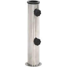 vidaXL Schirmständer Edelstahl Ø 38/48 mm Silber
