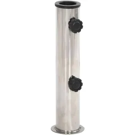 vidaXL Schirmständer Edelstahl Ø 38/48 mm Silber