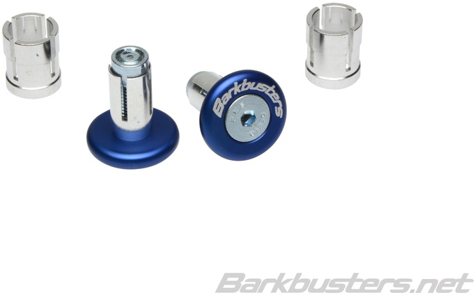 Barkbusters Blau eloxierte Lenkerspitzen, blau