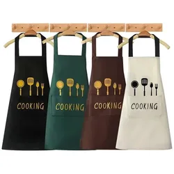 Küchenschürze mit handabwischbaren Taschen, wasserdicht und ölbeständig, zum Kochen, Backen, Chef's Favourite, ideal für Männer, Frauen, Erwachsene