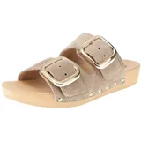 SOFTCLOX Damen Pantolette, beige, Größe 39