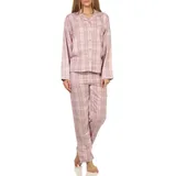 Creative by Normann Flanell Pyjama kariert Rosa 40/42