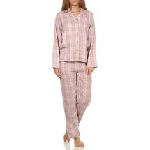 Creative by Normann Flanell Pyjama kariert Rosa 40/42