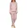 Creative by Normann Flanell Pyjama kariert Rosa 40/42