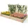 Costway Hochbeet mit Rankgitter 222 x 114 x 110 cm Beige