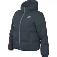 Nike FB8769-328 W NSW PE SHINE PUFFER Jacket Damen Deep Jungle/Deep Jungle Größe M