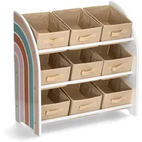Zeller Present Kinder-Regal Rainbow - Weiß, - 9 Boxen,
