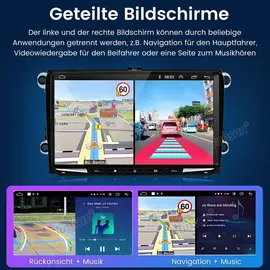 junsun Android Autoradio 4+64GB für VW Golf 7/Passat/Tiguan/Jetta/Polo/Beetle