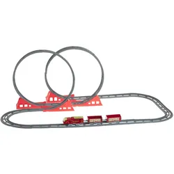 Fééric lights and christmas - Musikalischer Weihnachtszug mit Batterien, 49 Teile
