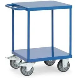 fetra Tischwagen 2496B mit Stahlblech-Plattformen - Tragkraft 500kg TPE-Reifen