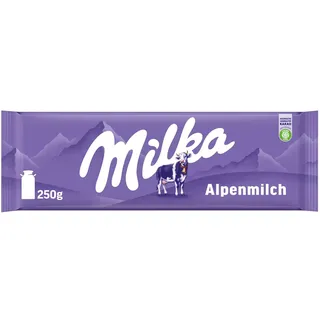 MILKA Tafelschokolade Alpenmilch, Großtafel, 250g