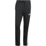 Adidas Essentials 3-Streifen Single Jersey Joggers Black / White S