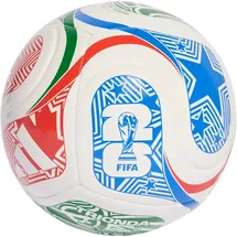adidas World Cup 26 Trionda Club Ball Ball für Unisex-Erwachsene, weiß - white/vivid red/glory blue/green 5