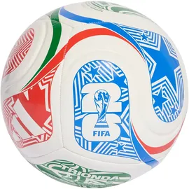 adidas World Cup 26 Trionda Club Ball Ball für Unisex-Erwachsene, weiß - white/vivid red/glory blue/green 5