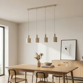 LINDBY Ovelia 4-flg. 84 cm beige Metall