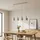 LINDBY Ovelia 4-flg. 84 cm beige Metall