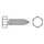 Industrial Quality Supplies Blechschraube ISO 1479 Form C 3,5 x 16 1000 Stück