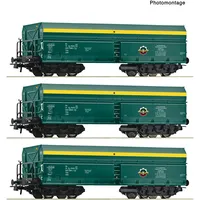 Roco 3-tlg. Set: Selbstentladewagen Fads PTKiGK 6600195 H0