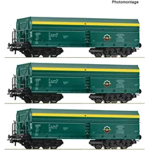 Roco 3-tlg. Set: Selbstentladewagen Fads PTKiGK 6600195 H0