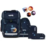 ergobag Schulranzen Galaxy Glow-Edition Cubo Set 5-teilig KoBärnikus