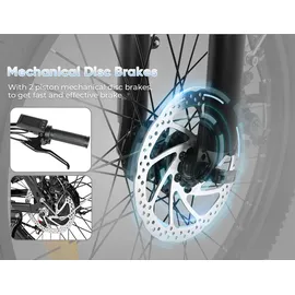 SMARTAI SAMEBIKE E Bike Elektrofahrrad 20" Fat Tire E-Fahrrad klapprad 36V/12Ah Akku,Off-Road Trekking Mountainbike City EBike Herren Damen(CY20) (White)