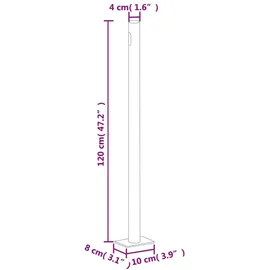 vidaXL Seitenmarkise 200 x 1000 cm Anthrazit Polyester