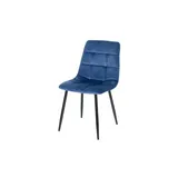 CLP Esszimmerstuhl Antibes Samt blau