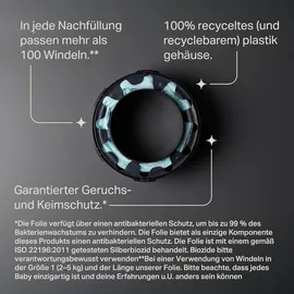 TOMMEE TIPPEE Twist & Click Advanced Windelbehälter, Original-Nachfüllkassetten, exklusive 8er-Packung, für einfaches Nachfüllen und ein tolles Preis-Leistungs-Verhältnis (Verpackung kann variieren)