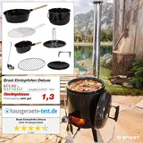 Brast Kombigrill Eintopfofen schwarz