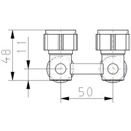 OVENTROP Multiflex F Absperrwinkelverschraubung Überwurfmutter
