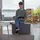 Relaxdays Sitzbank Faltbar Dunkelgrau 76 x 38 x 38 cm