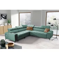 Kaiser Möbel Designer-Ecksofa mit Schlaffunktion und Bar GRECO III