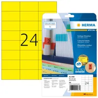 Herma 4466 Farbige Etiketten gelb ablösbar, 640 Blatt, 70