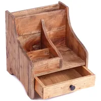 Creedwood Organizer, Natur, Holz, 27x30x28 cm, Arbeitszimmer, Schreibtische